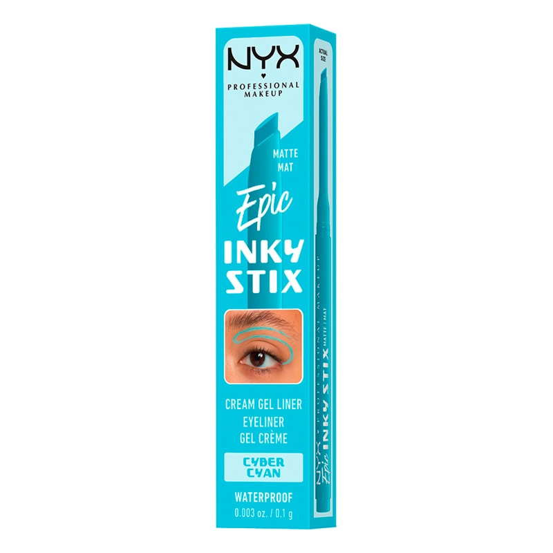 DELINEADOR DE OJOS NYX EPIC INKY STIX CYBER CYAN 0,1GR - 6