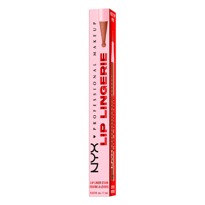 DELINEADOR LABIOS NYX LIP LINGERIE LINER STAIN NAUGHTY NUDE 1ML - 6