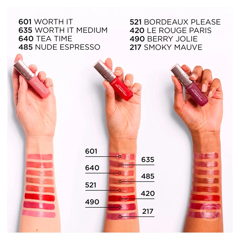 LABIAL LOREAL HYALURON TINT LIP STAIN SERUM 570 WORTH IT MEDIUM 7ML - 5