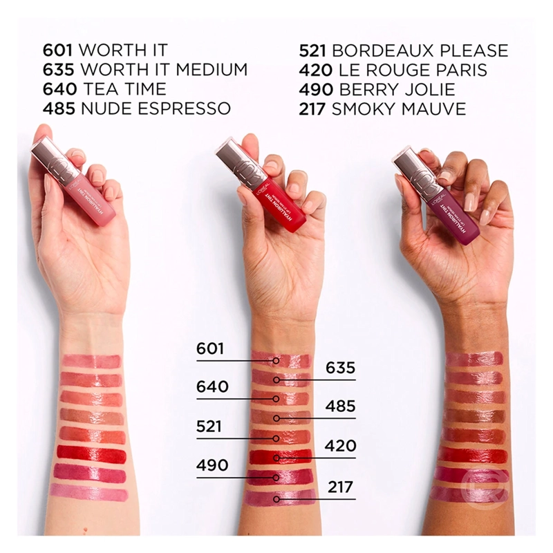LABIAL LOREAL HYALURON TINT LIP STAIN SERUM 490 BERRY JOLIE 7ML - 5