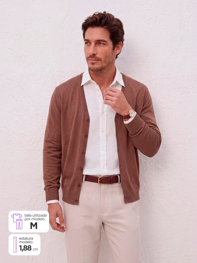 CARDIGAN HOMBRE SPAVALDI LIVIANO - 1