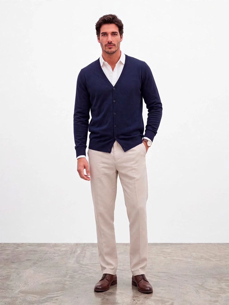 CARDIGAN HOMBRE SPAVALDI LIVIANO - 4