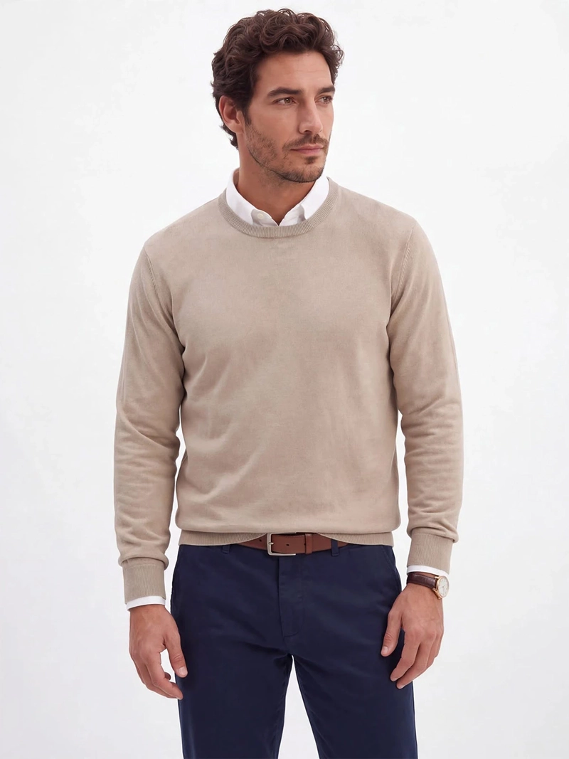 SWEATER HOMBRE SPAVALDI CUELLO REDONDO LIVIANO - 1