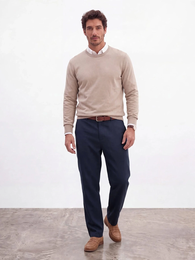 SWEATER HOMBRE SPAVALDI CUELLO REDONDO LIVIANO - 4