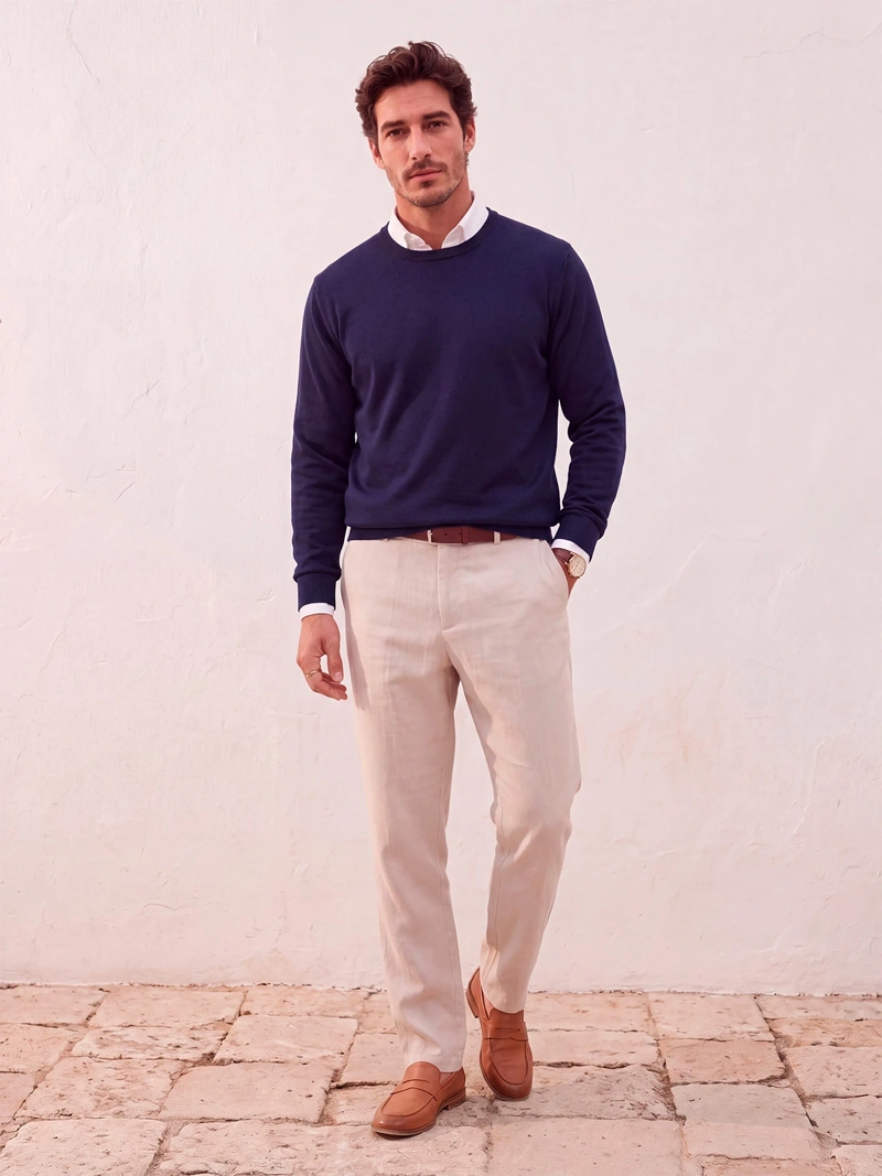 SWEATER HOMBRE SPAVALDI CUELLO REDONDO LIVIANO - 4
