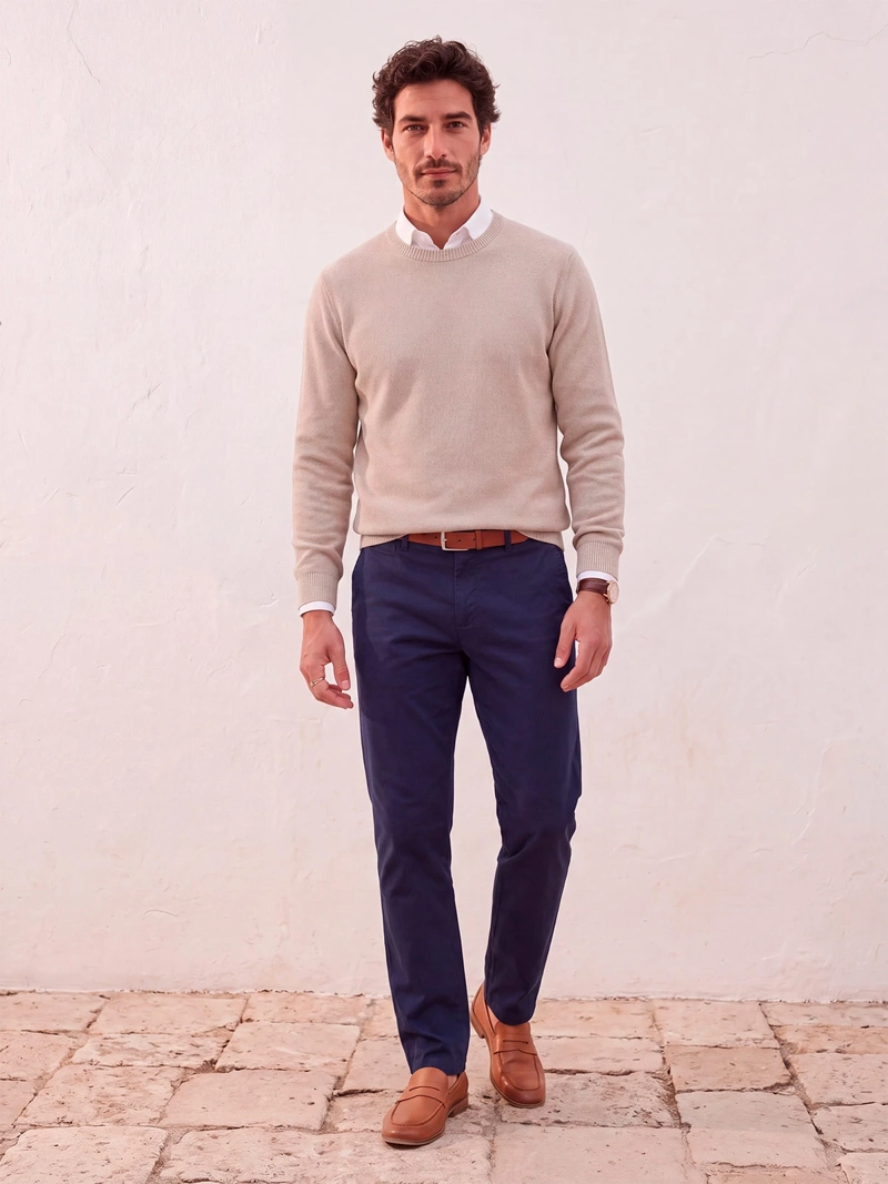 SWEATER HOMBRE SPAVALDI ALGODÓN TEXTURAS - 4