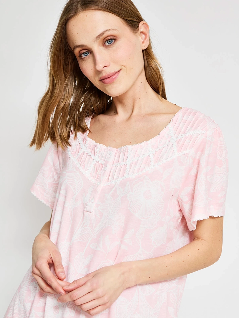 CAMISA MUJER AZIZ ALGODÓN MANGA CORTA - 4