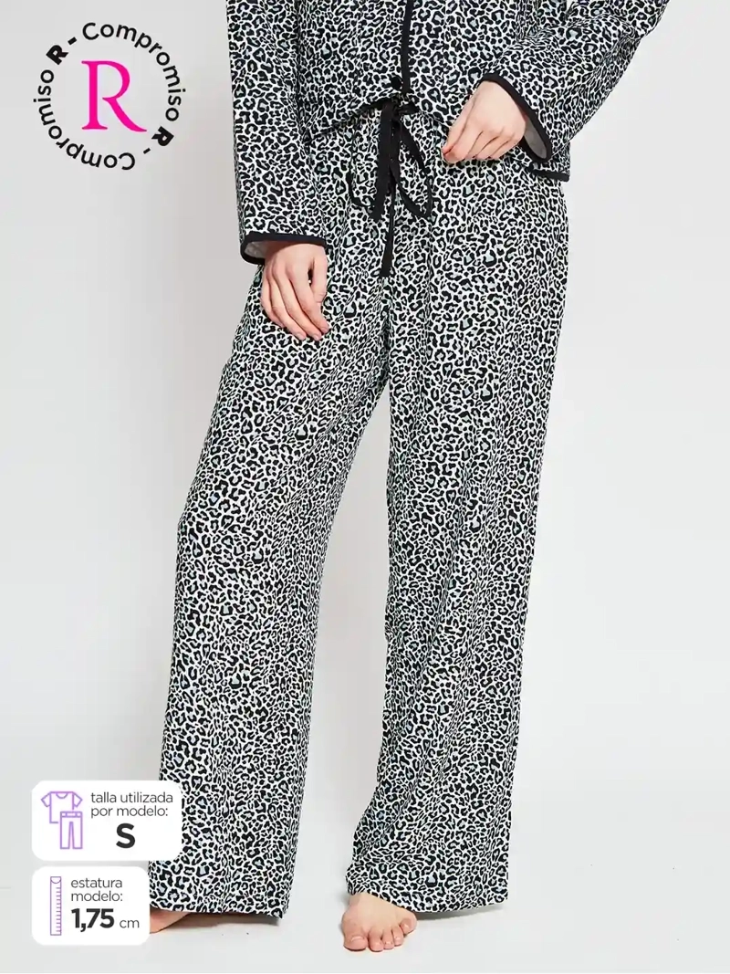 PANTALÓN PIJAMA MUJER MARQUIS RECTO - 1