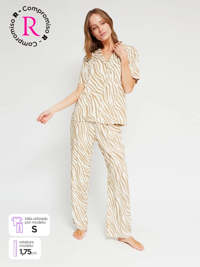 PIJAMA MUJER MARQUIS MANGA CORTA - 1