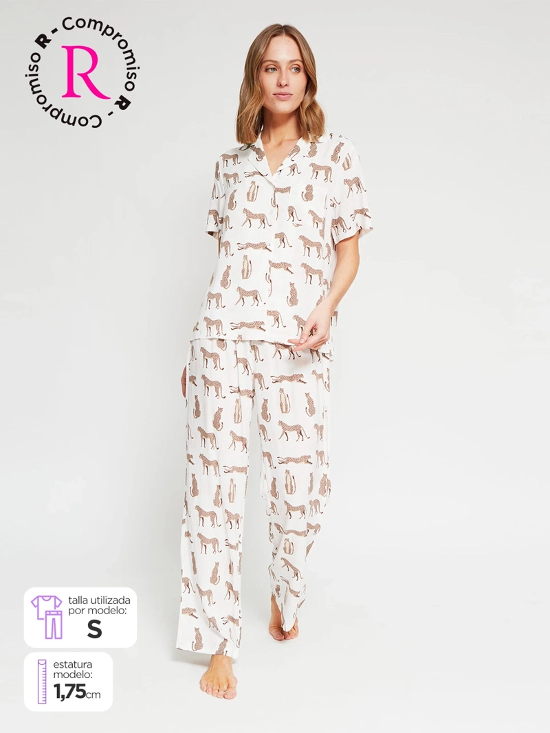 PIJAMA MUJER MARQUIS MANGA CORTA - 1