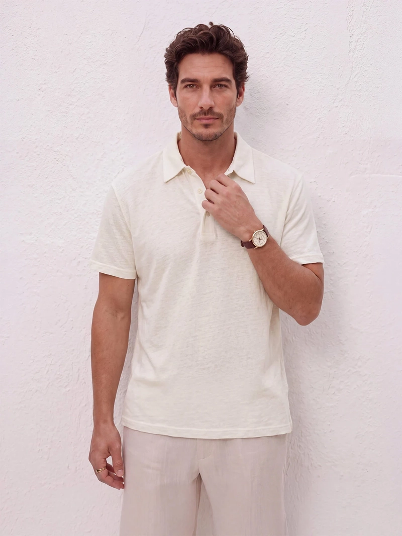 POLERA HOMBRE SPAVALDI LINO CUELLO POLO