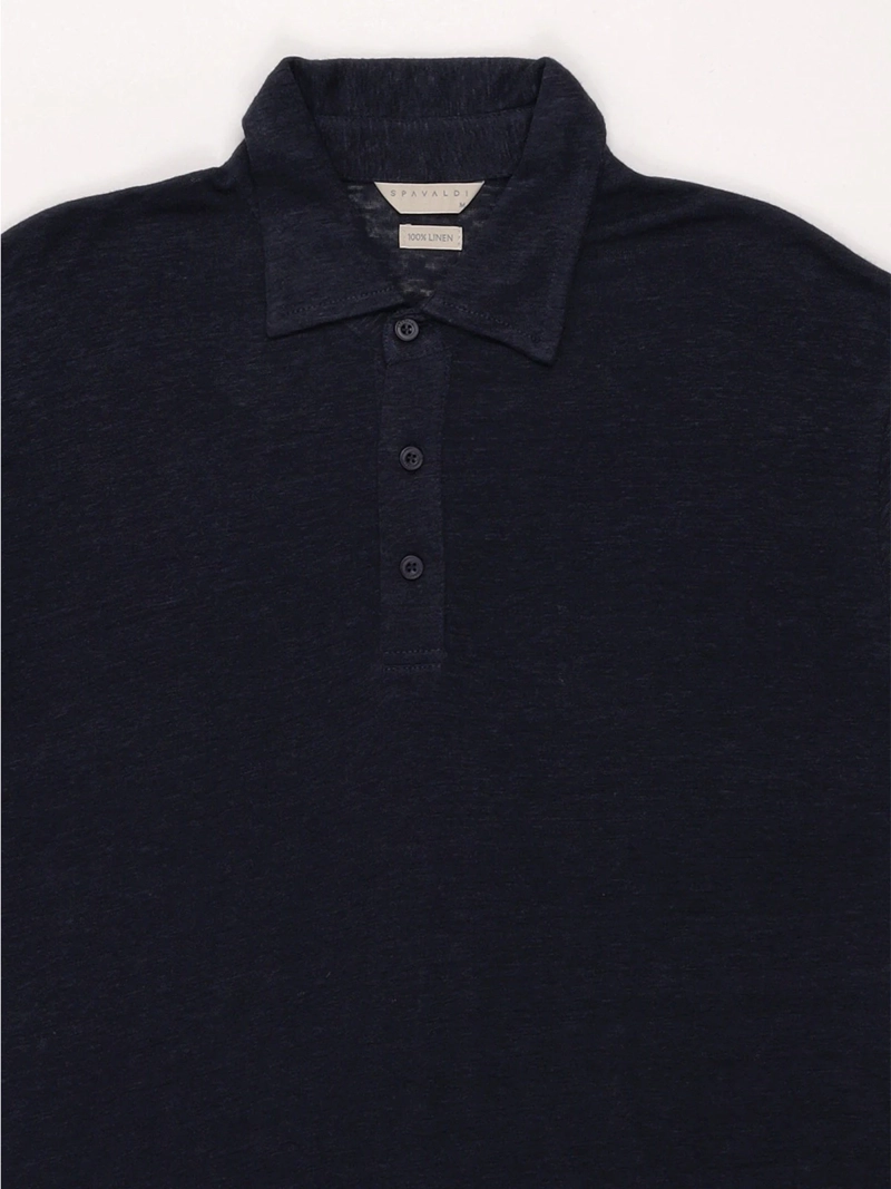 POLERA HOMBRE SPAVALDI LINO CUELLO POLO - 3