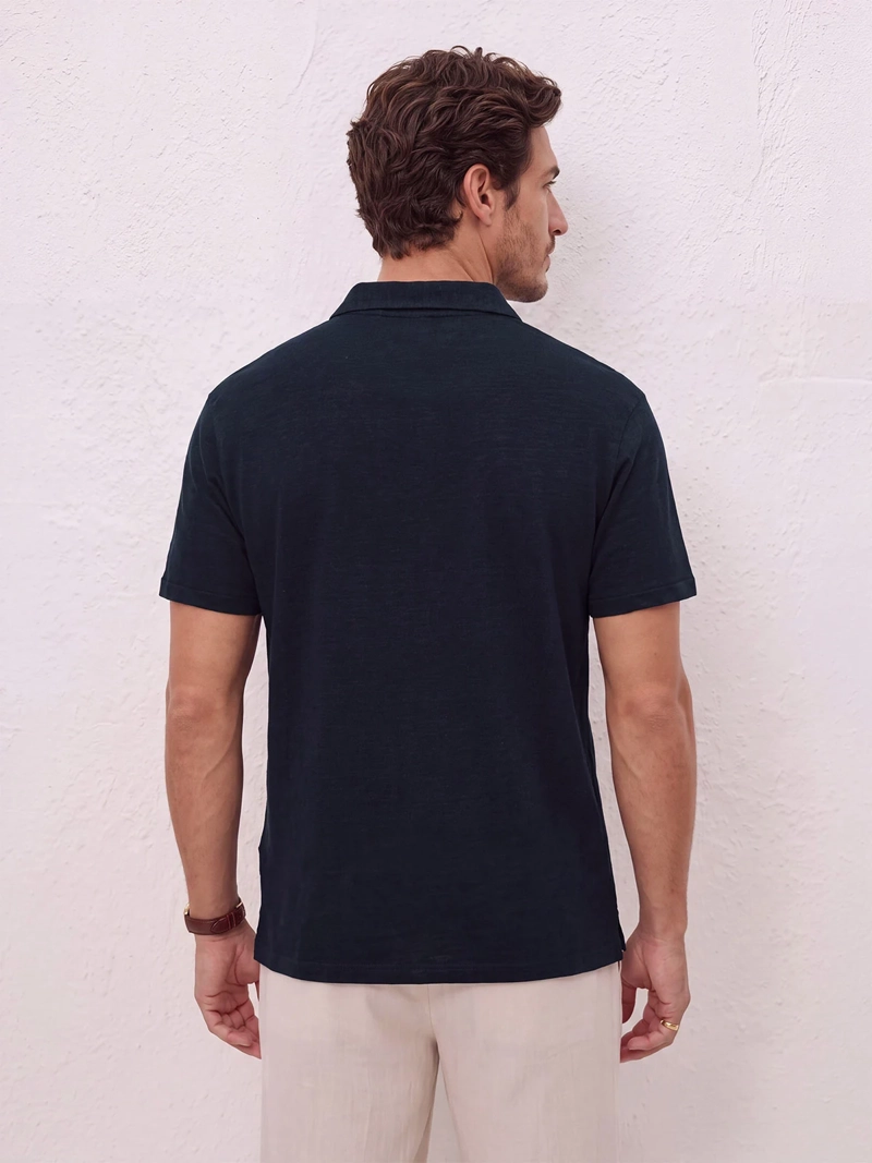 POLERA HOMBRE SPAVALDI LINO CUELLO POLO - 2