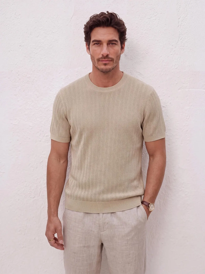 POLERA HOMBRE SPAVALDI TEXTURA