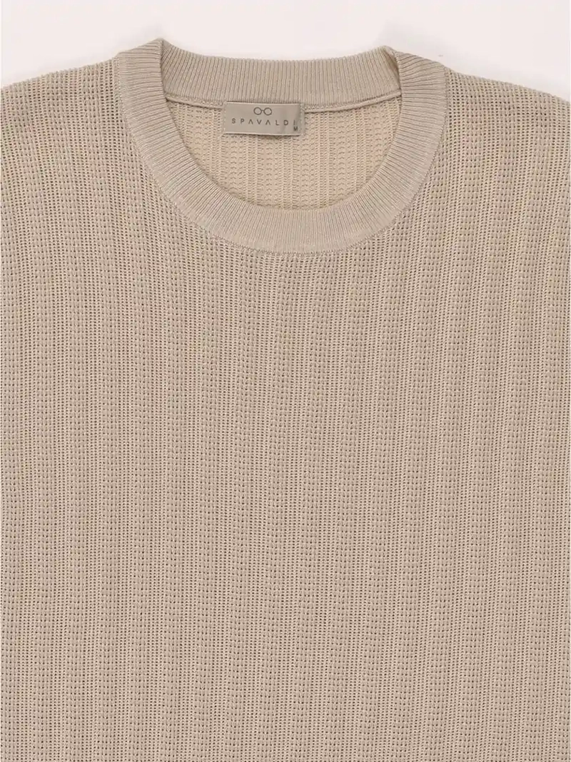POLERA HOMBRE SPAVALDI CUELLO REDONDO TEXTURA - 3