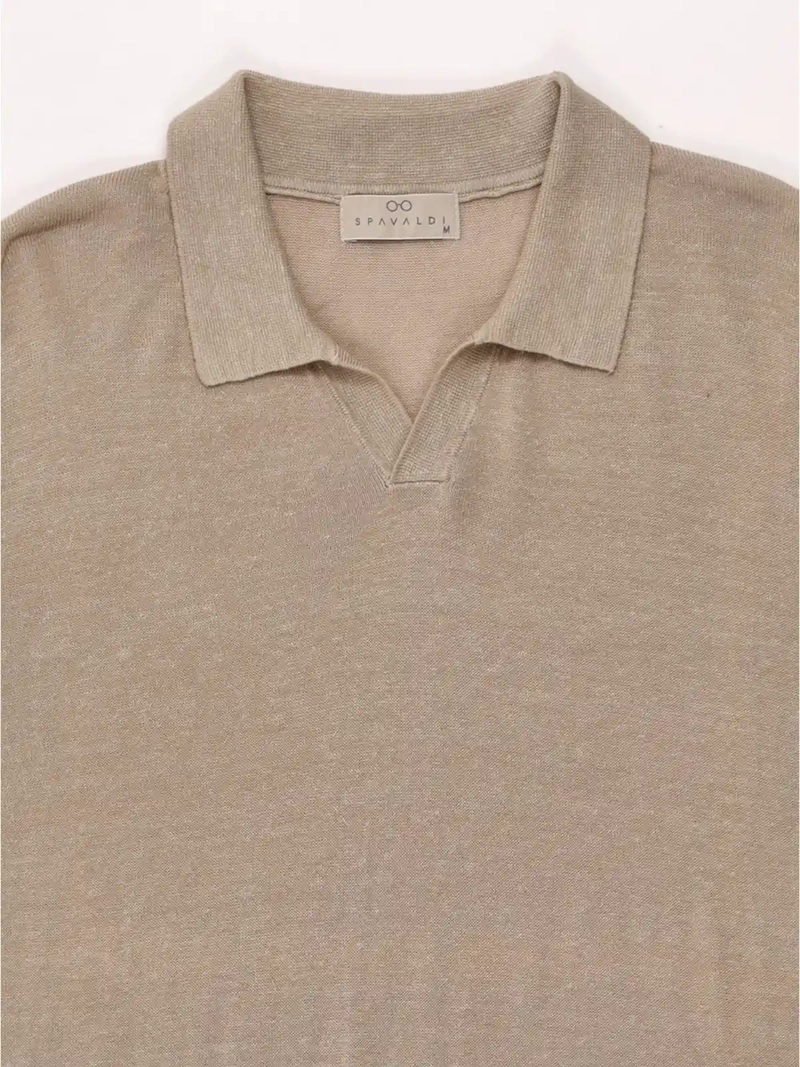 POLERA HOMBRE SPAVALDI LINO CUELLO CAMISERO - 3