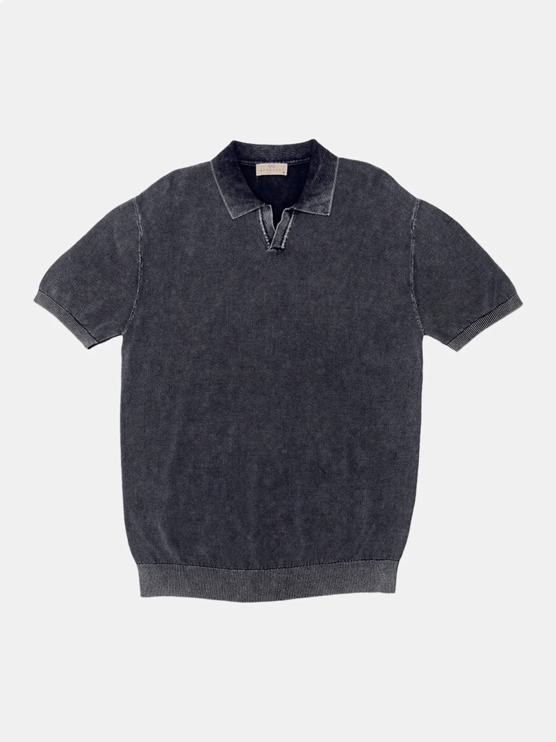 POLERA HOMBRE SPAVALDI ALGODÓN CUELLO CAMISERO - 1