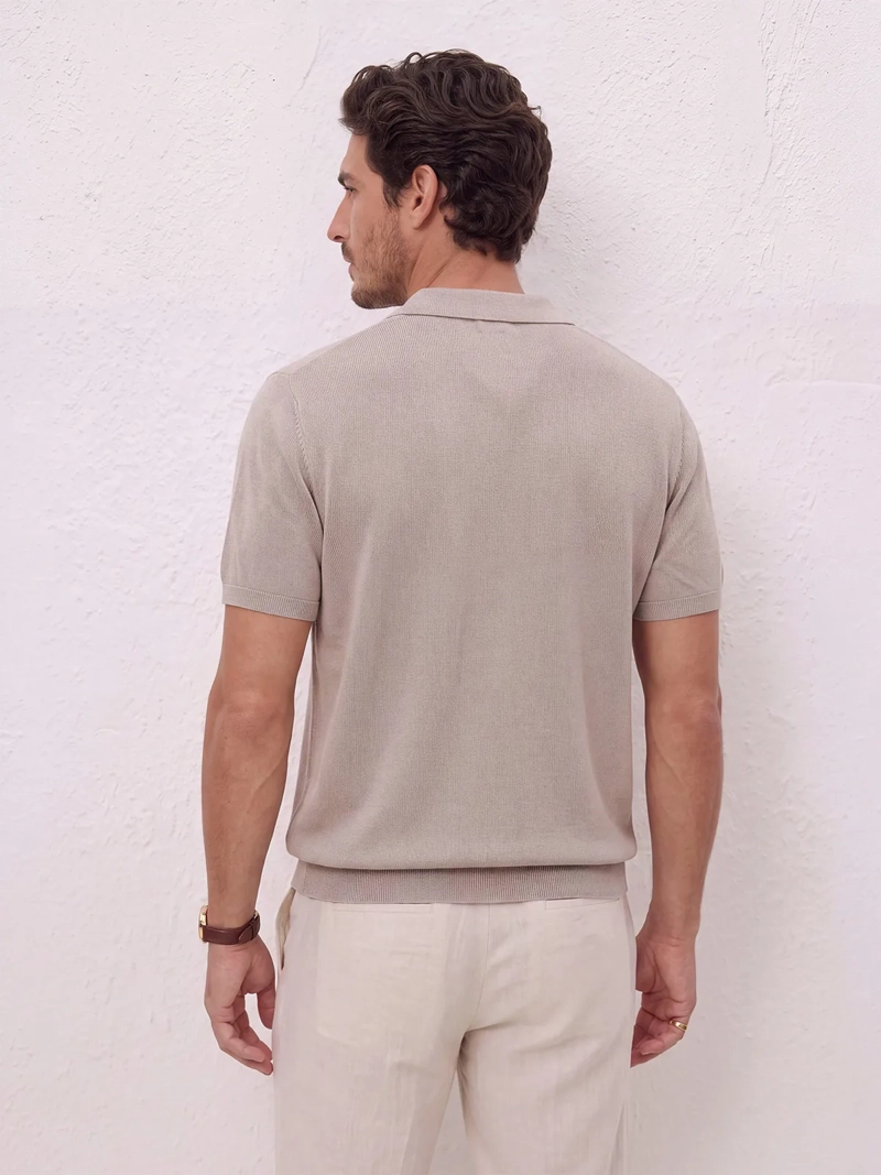 POLERA HOMBRE SPAVALDI ALGODÓN CUELLO CAMISERO - 2