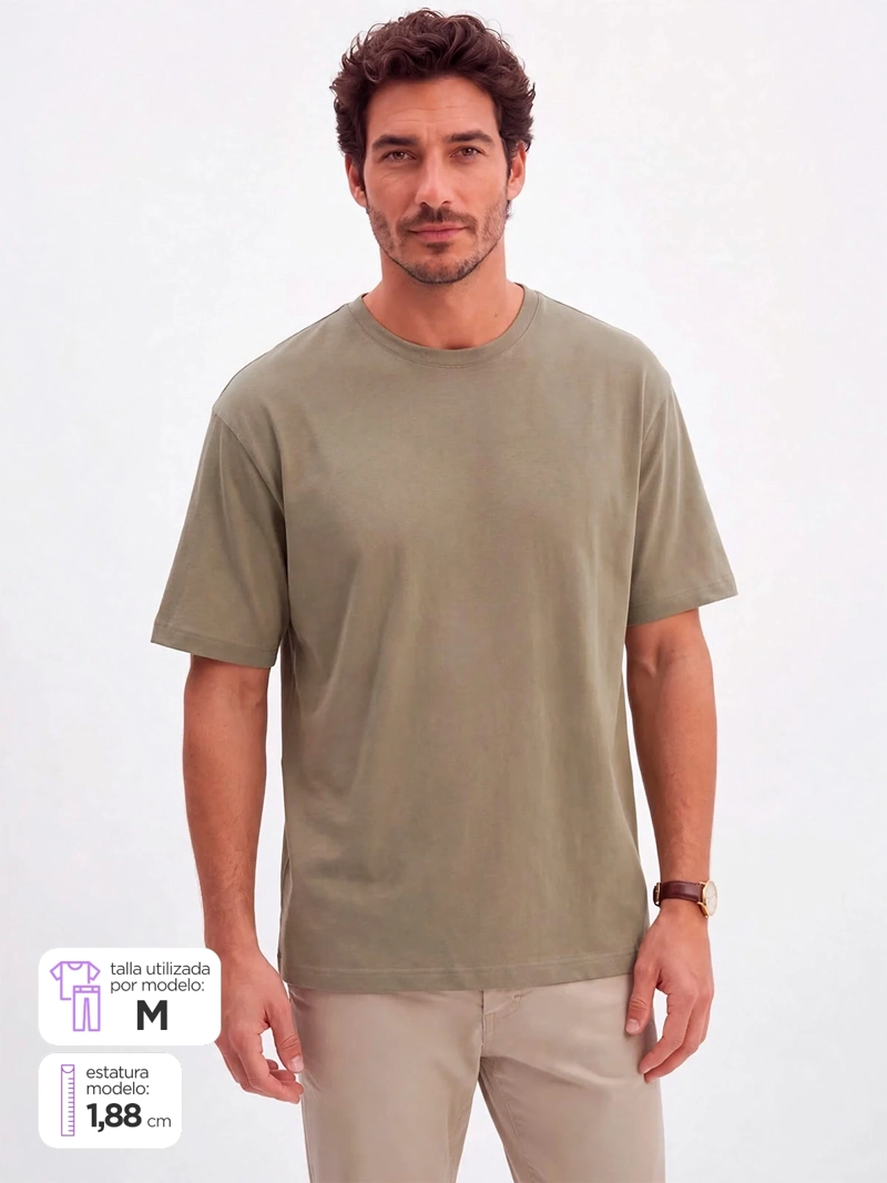POLERA HOMBRE SPAVALDI ALGODÓN MANGA CORTA - 1