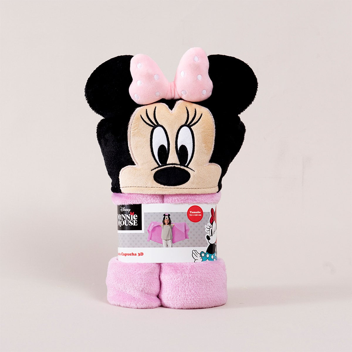 MANTA CAPUCHA DISNEY 3D 70X150 MINNIE - 3