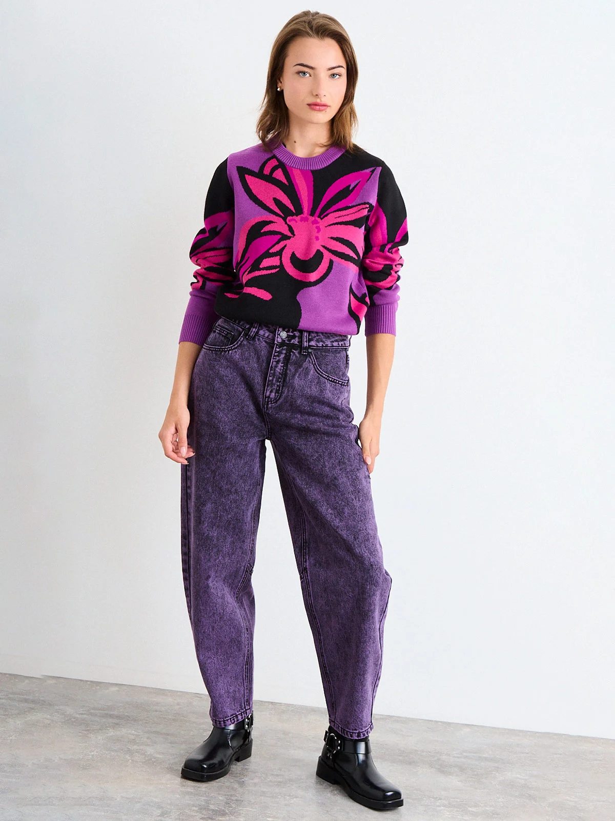 SWEATER MUJER IO JACQUARD - 1
