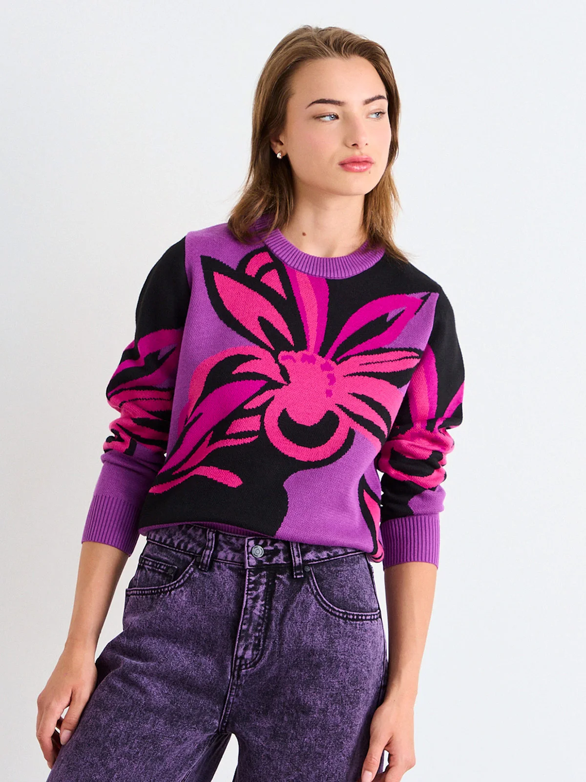 SWEATER MUJER IO JACQUARD - 3