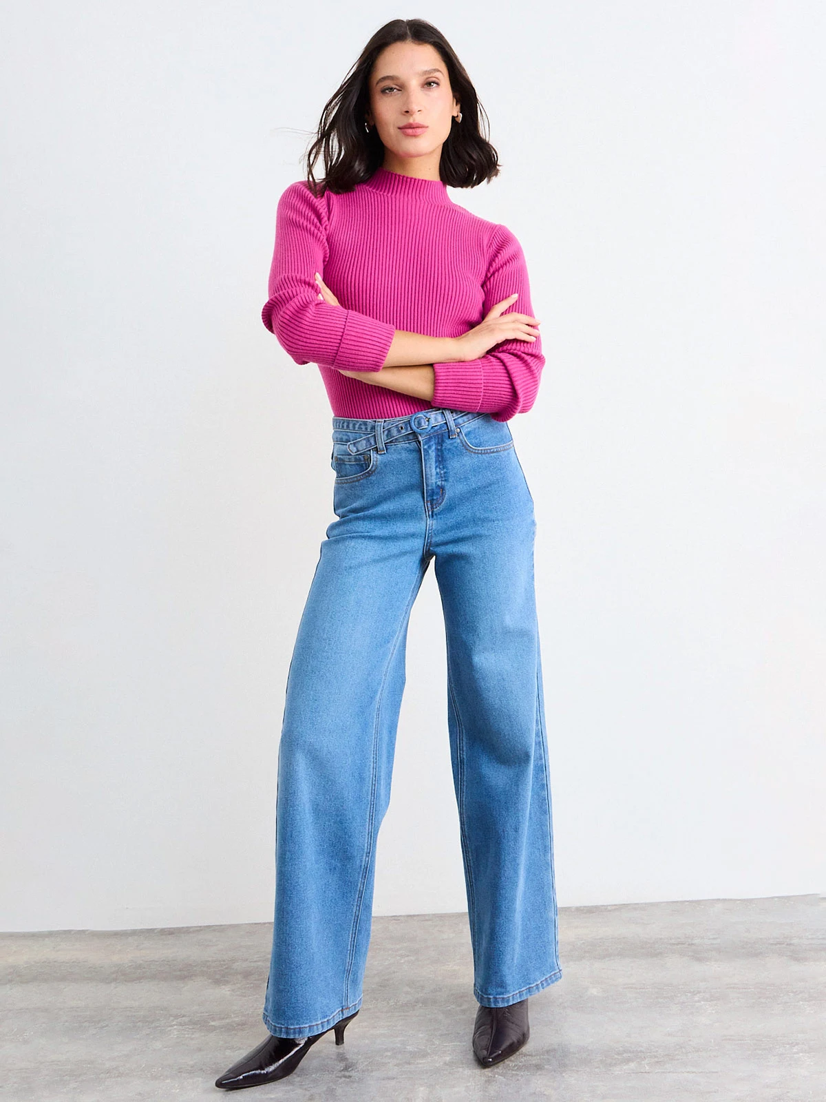 SWEATER MUJER IO BEATLE BÁSICO RIB - 1