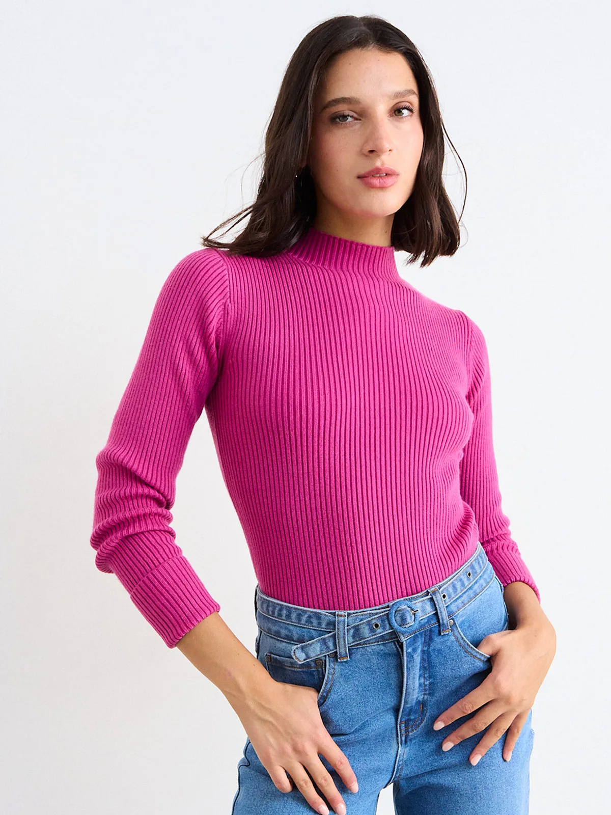 SWEATER MUJER IO BEATLE BÁSICO RIB - 3