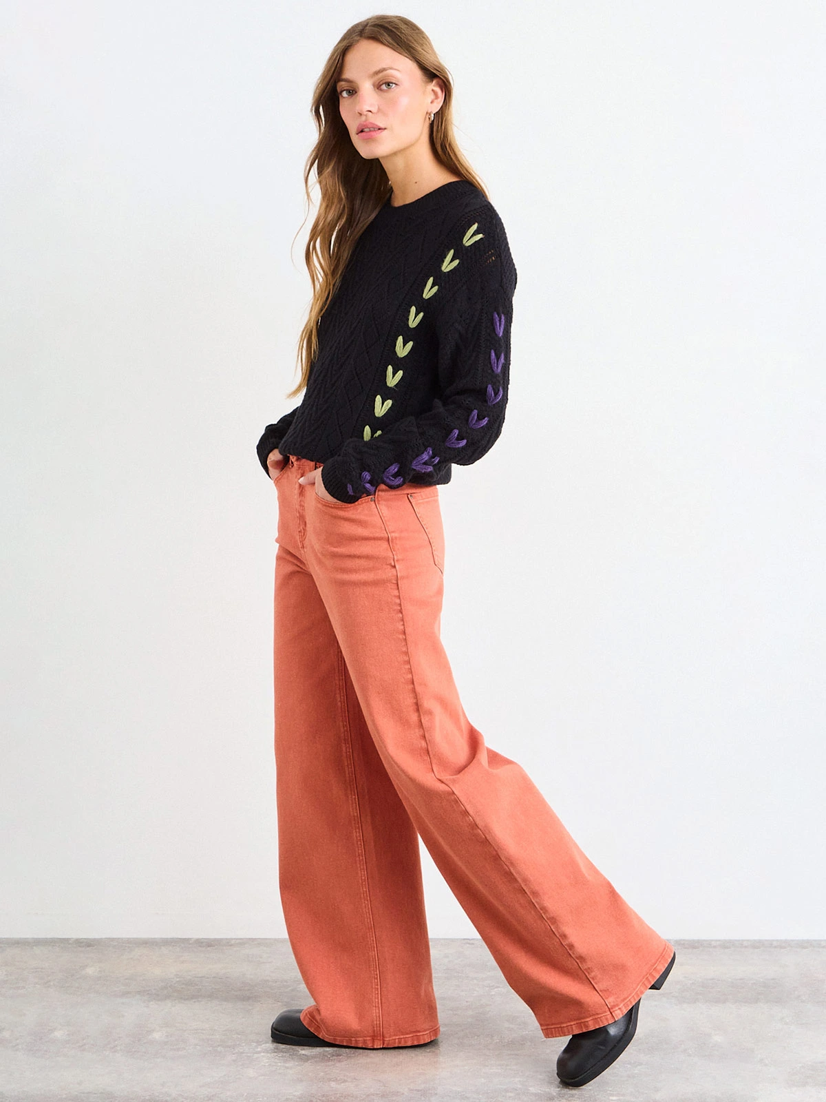 SWEATER MUJER IO CORDÓN ENTRELAZADO - 2