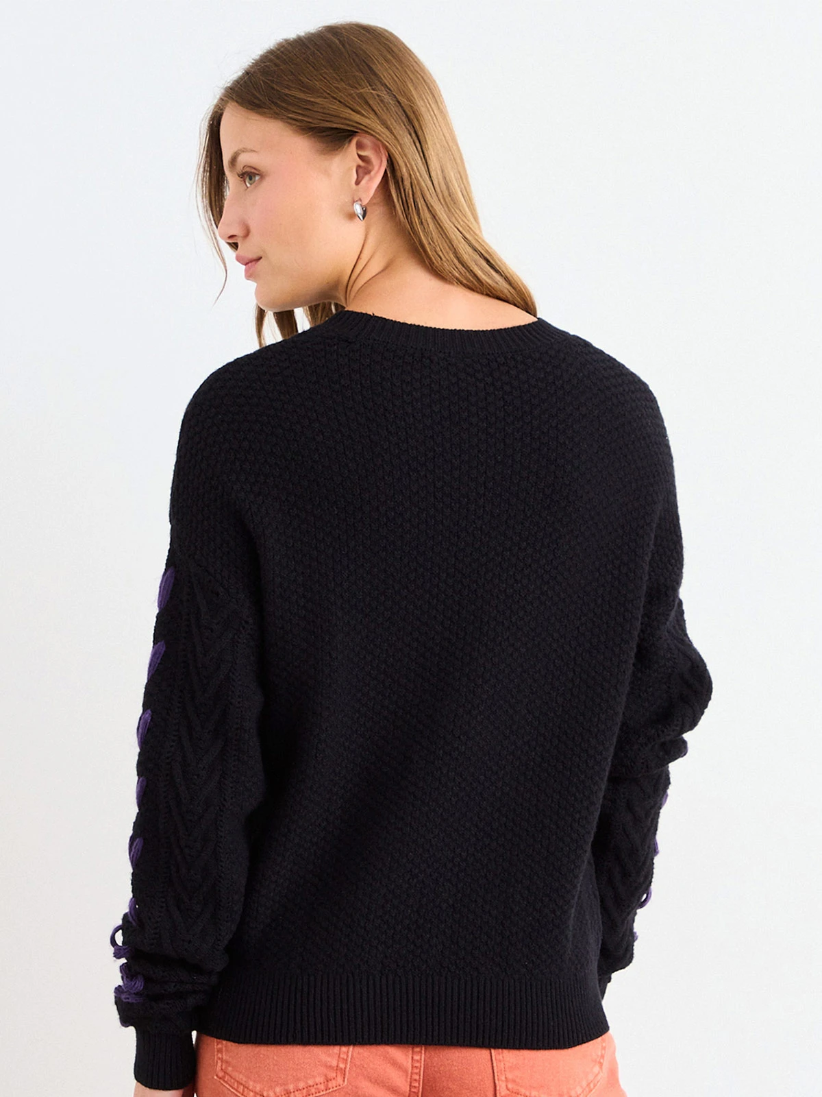 SWEATER MUJER IO CORDÓN ENTRELAZADO - 4