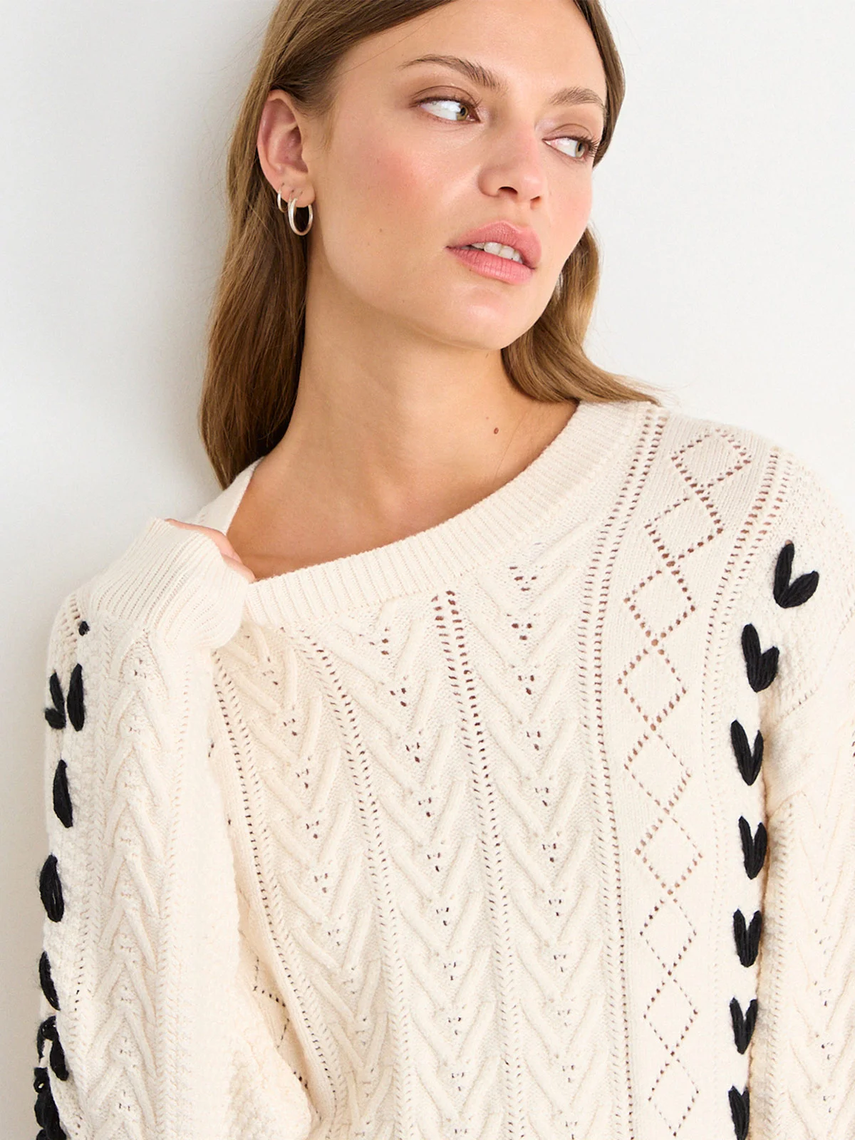 SWEATER MUJER IO CORDÓN ENTRELAZADO - 5