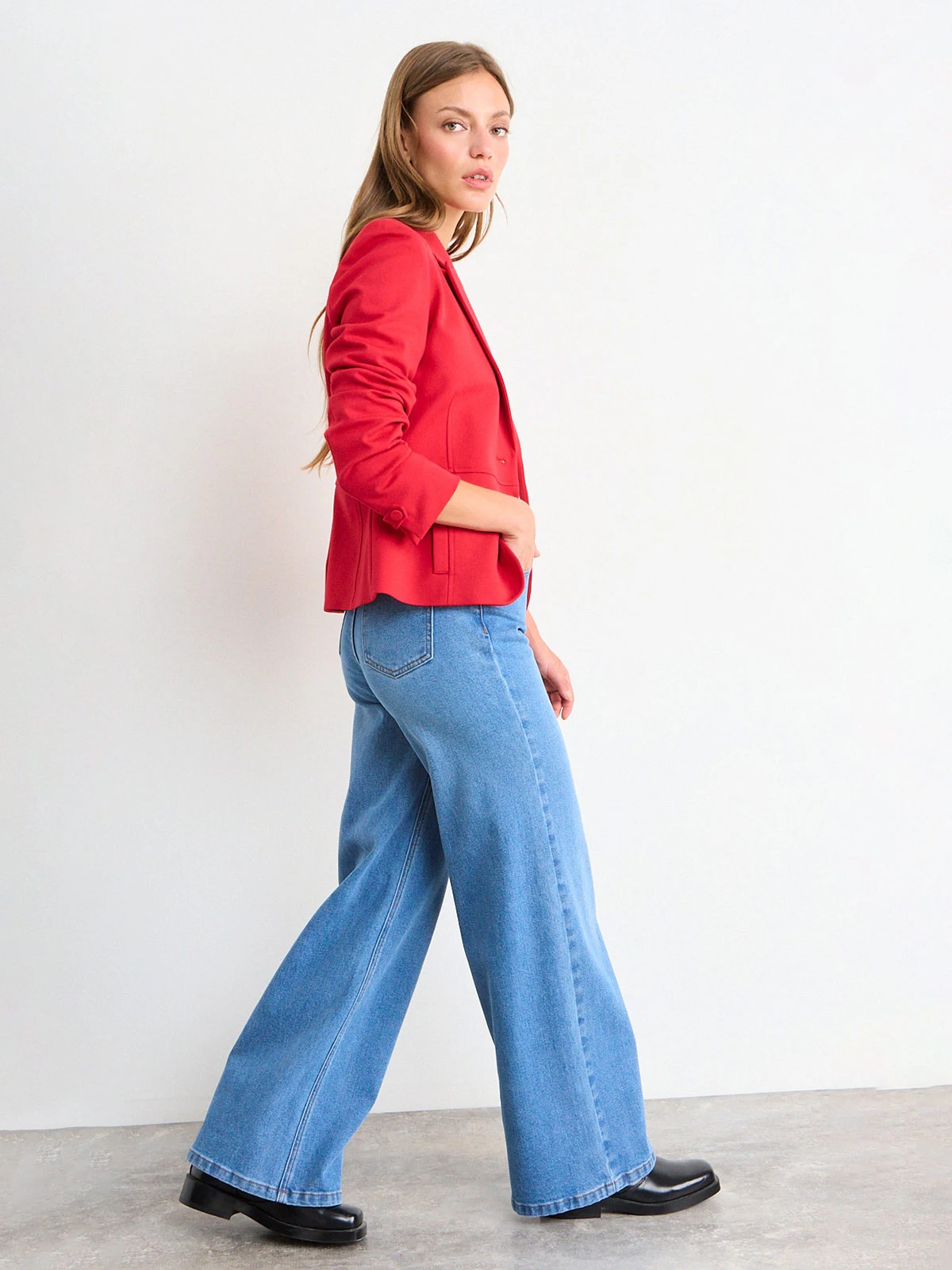 BLAZER MUJER IO BÁSICO PUNTO ROMA - 2