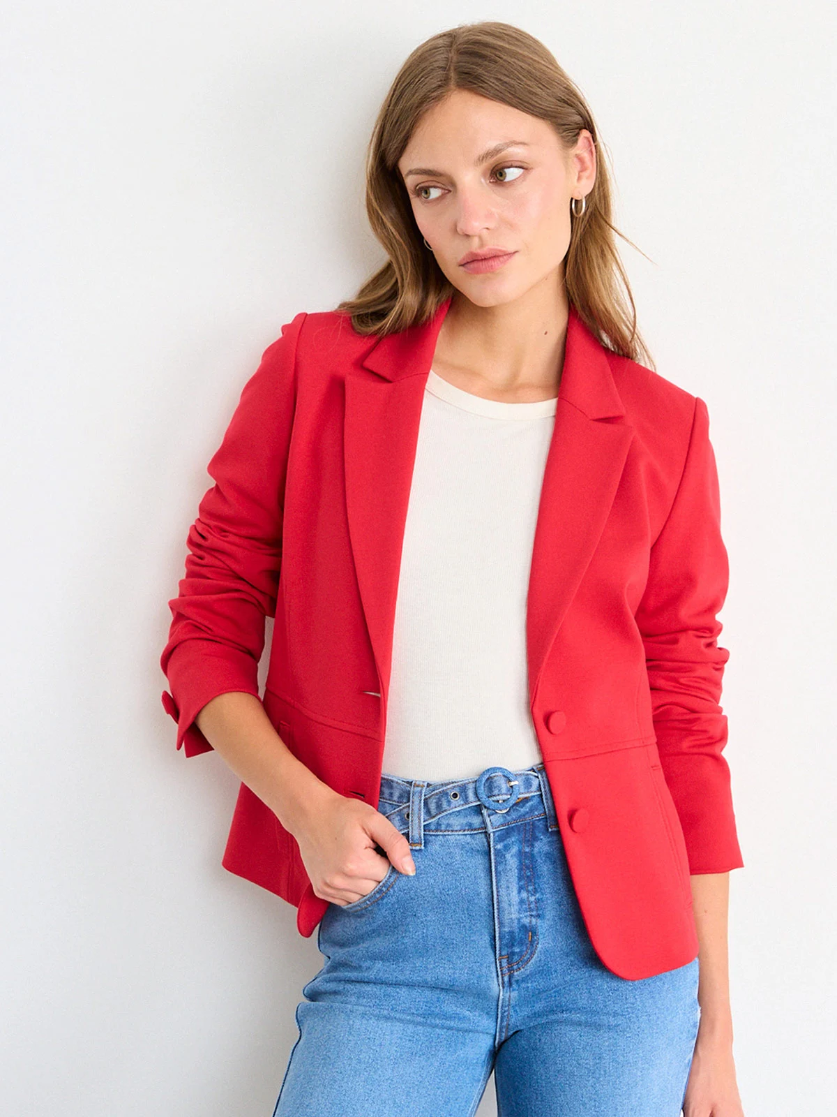 BLAZER MUJER IO BÁSICO PUNTO ROMA - 3