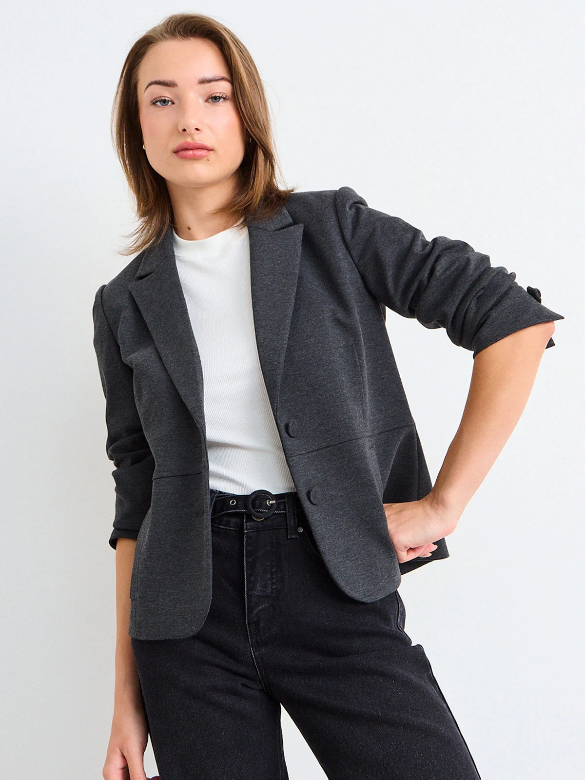 BLAZER MUJER IO BÁSICO PUNTO ROMA - 3