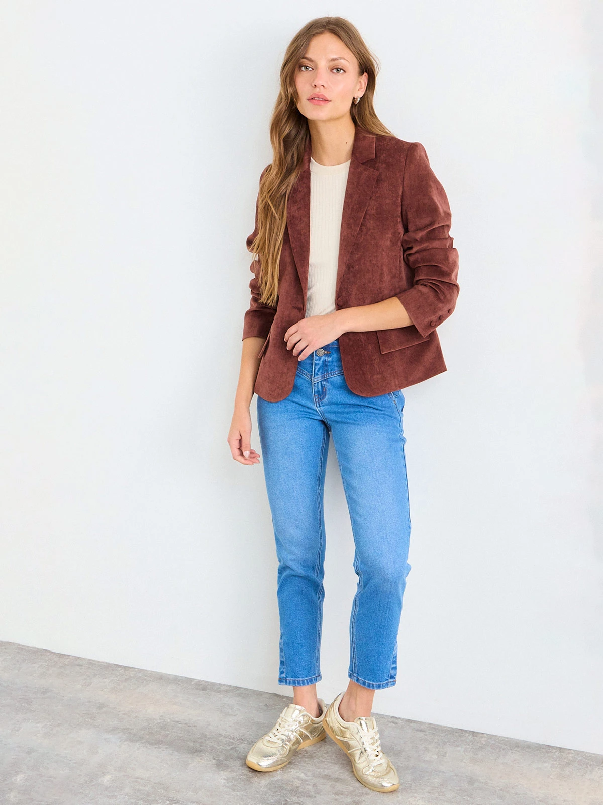 BLAZER MUJER IO LISO - 1