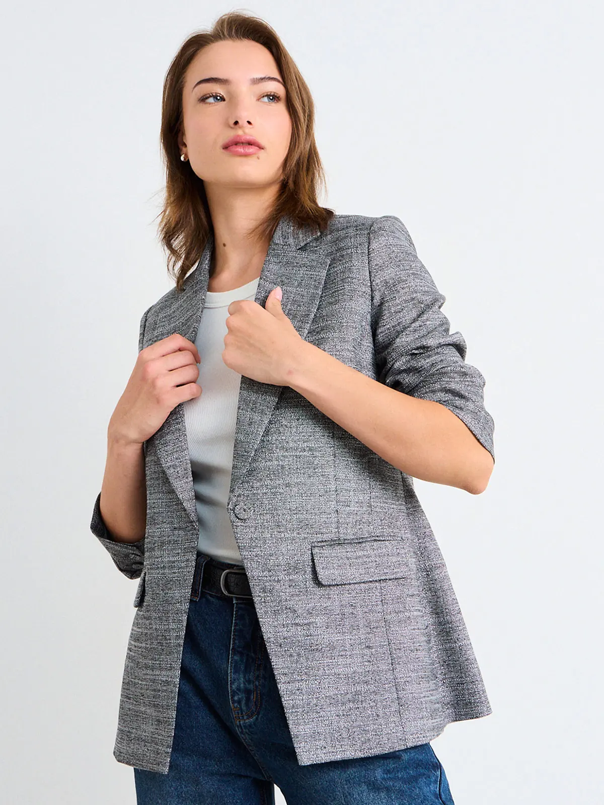 BLAZER MUJER IO MANGA LARGA FORMAL - 3