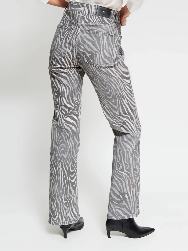 JEANS MUJER MARIA CHER X MARQUIS ALGODÓN RECTO ANIMAL PRINT - 4