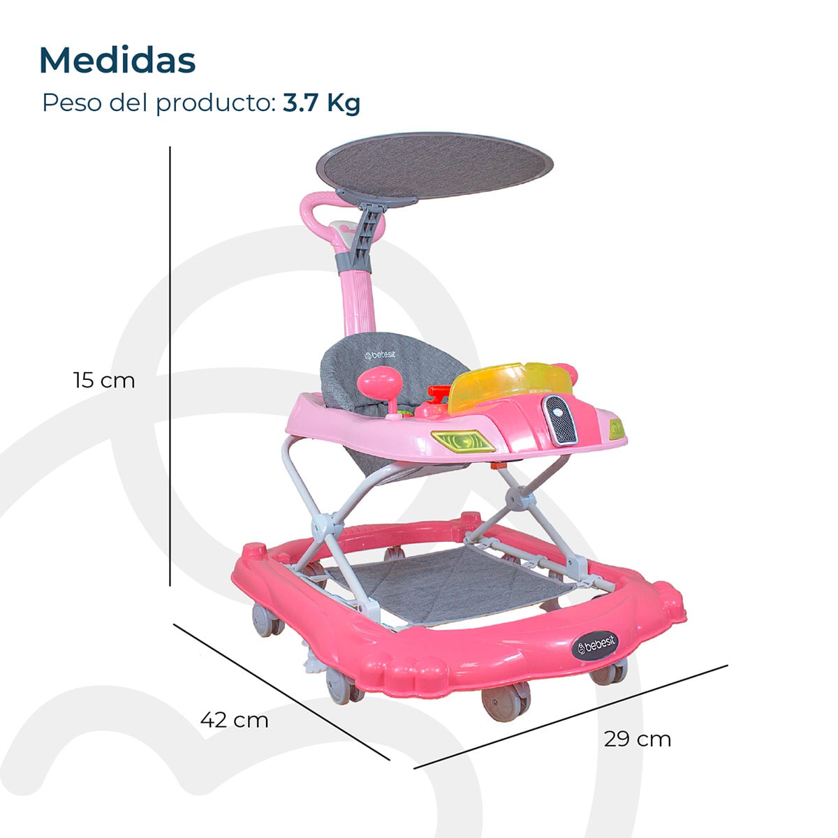 ANDADOR BEBESIT DISCOVER & PLA ROJO - 7