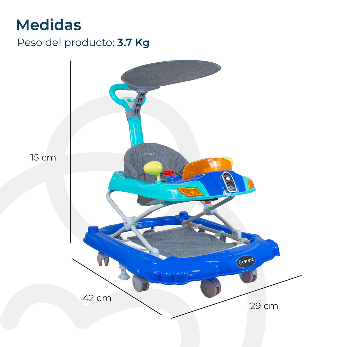 ANDADOR BEBESIT DISCOVER & PLA AZUL - 6
