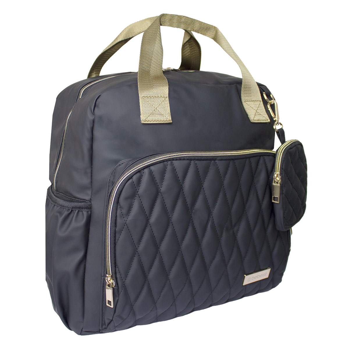 BOLSO PAÑALERA BEBESIT NEGRO NEGRO/DORADO