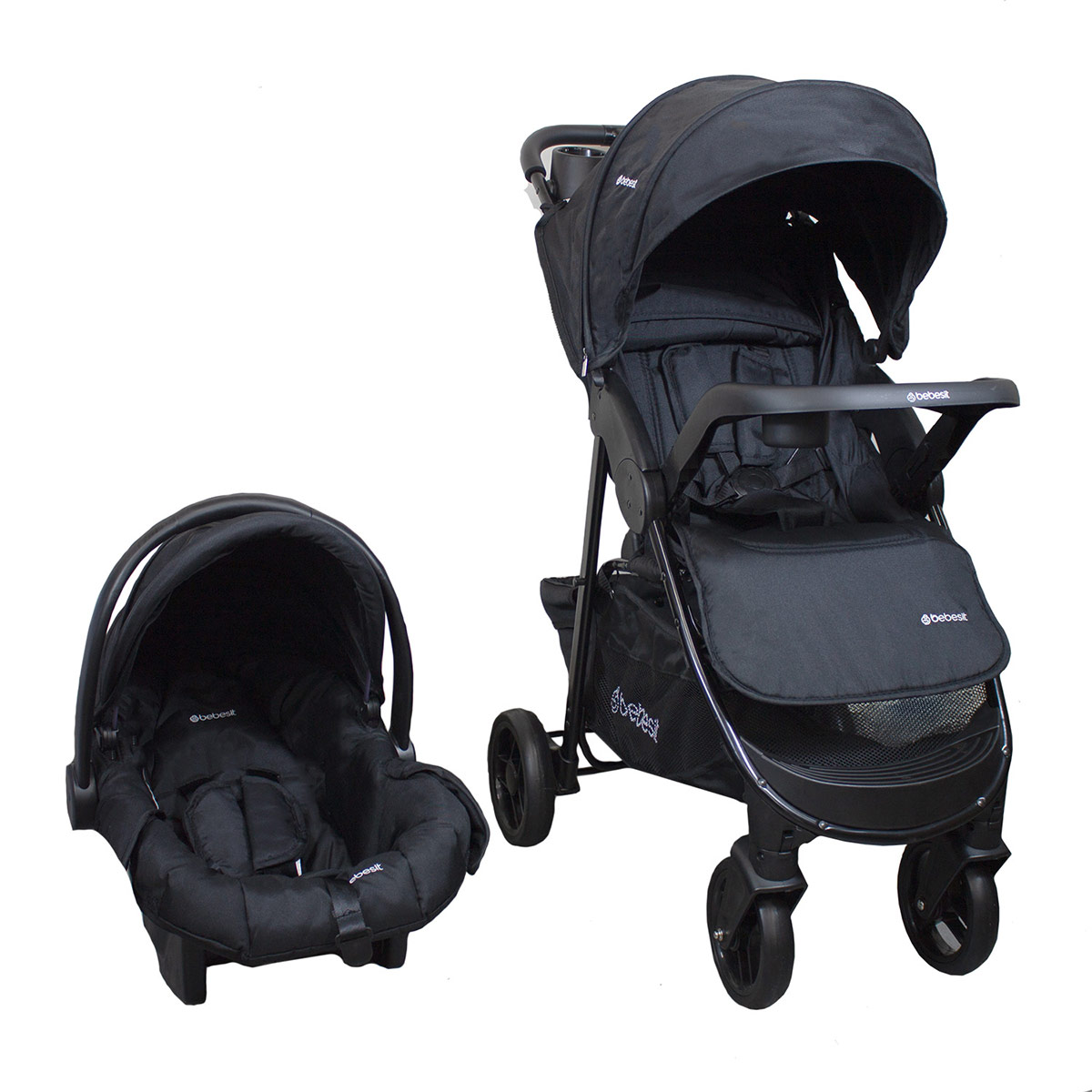 COCHE TRAVEL SYSTEM BEBESIT SIENNA NEGRO - 1
