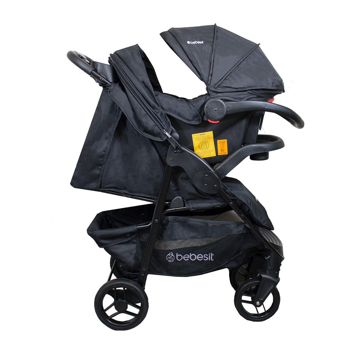 COCHE TRAVEL SYSTEM BEBESIT SIENNA NEGRO - 4
