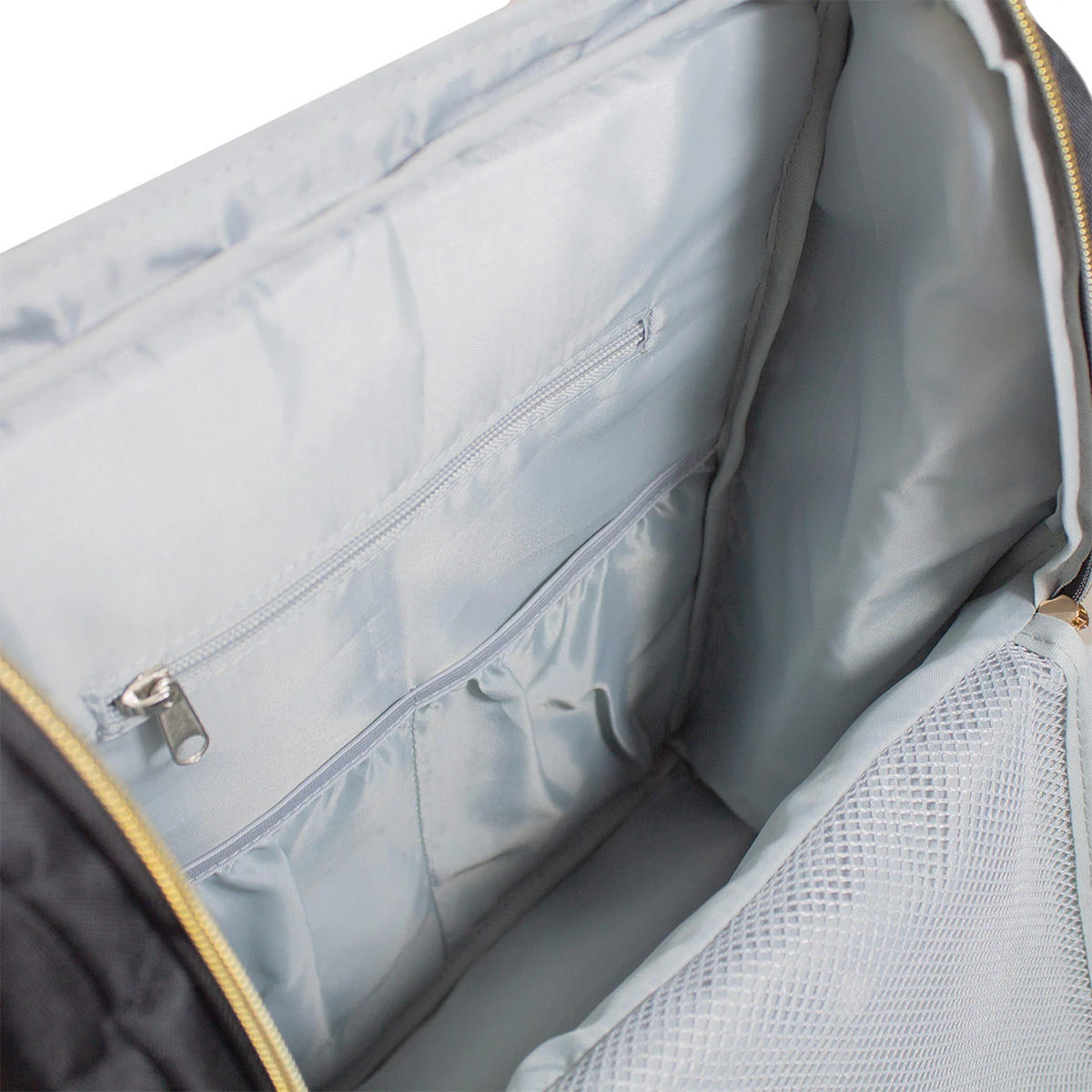 MOCHILA MATERNAL BEBESIT PAÑA PREMIUM NEGRO/DORADO - 7