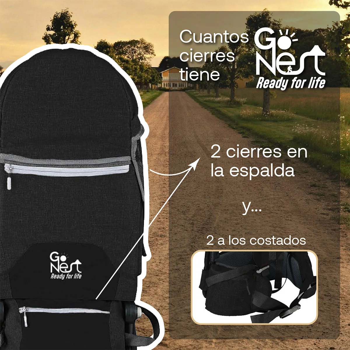PORTA BEBÉ BEBESIT GONEST NEGRO - 4