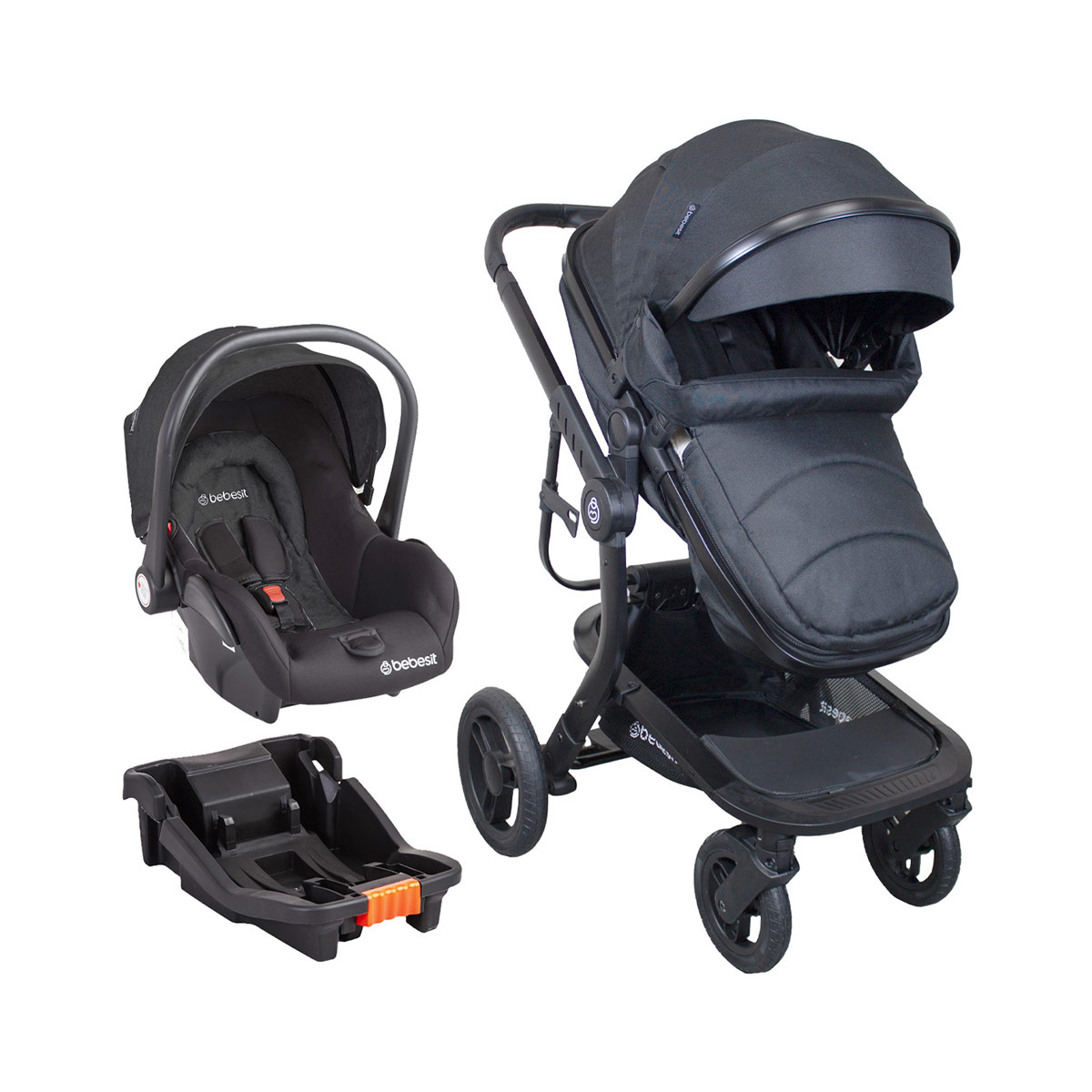 COCHE TRAVEL SYSTEM BEBESIT TAURUS NEGRO - 2