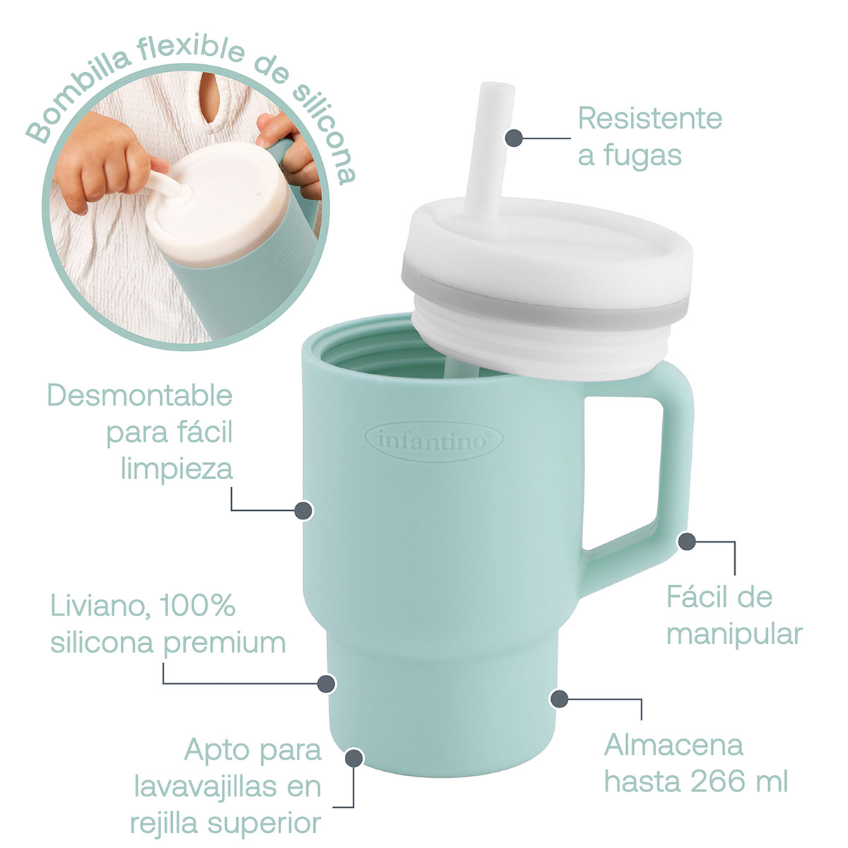 VASO INFANTINO E 1ST TUMBLER MBLUE  - 3