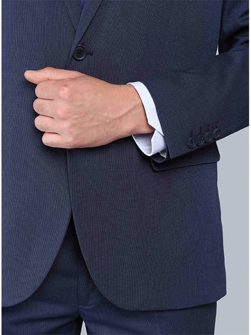 TRAJE HOMBRE VAN HEUSEN MANGA LARGFA TEXTURADO - 3