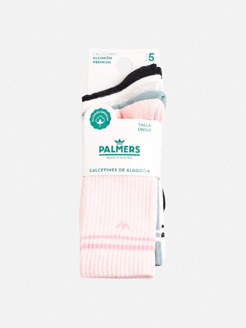 CALCETINES PALMERS PACK X5 ALGODÓN LARGO - 4