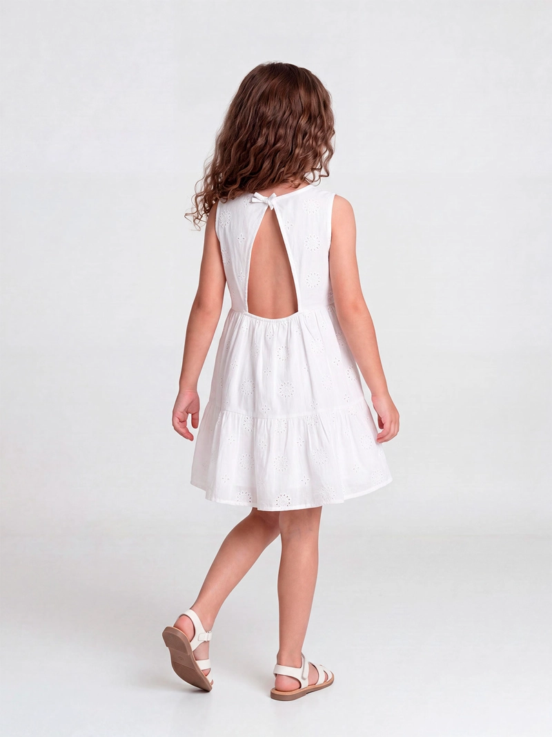 VESTIDO NIÑA HARVEST ALGODÓN BRODERIE - 2