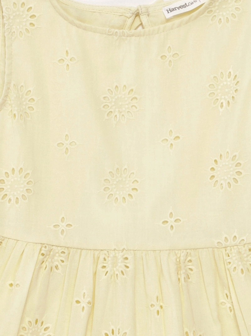 VESTIDO NIÑA HARVEST ALGODÓN BRODERIE - 5